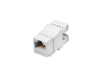 slomart Konektor RJ45 Alantec MKN-U5-1, bel, ženski, ABS sintetični material, 1,5 A, razpon temperature -40 do 70 °C