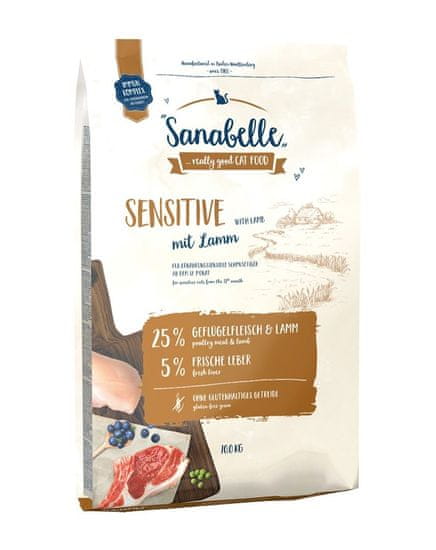 Bosch BOSCH Sanabelle Sensitive Lamb - suha hrana za mačke - 10 kg