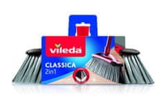 Vileda Nadomestna glava metle Vileda Classica 2v1, s kombiniranimi ščetinami, 340 mm, za učinkovito čiščenje in enostavno uporabo