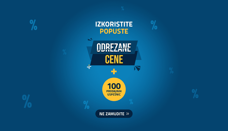 Odrezane cene iz vseh kategorij + 100 prodajnih uspešnic