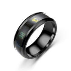 VivoVita Smart Ring – Prstan za spremljanje počutja, črna, 57 mm