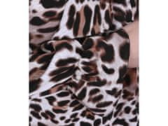 sarcia.eu Elegantna ženska bluza z leopardjim vzorcem, zavezana na vratu JOHN ZACK XL