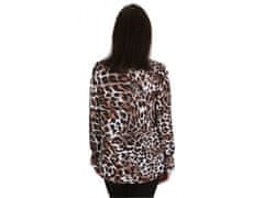 sarcia.eu Elegantna ženska bluza z leopardjim vzorcem, zavezana na vratu JOHN ZACK XL