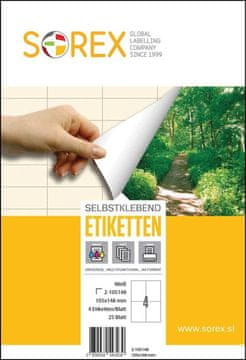 Sorex labels Etikete sorex 105x148