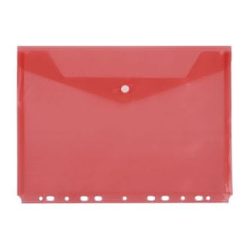 Leviatan Mapa kuverta z gumbom a4 s perforacijo levia - rdeča