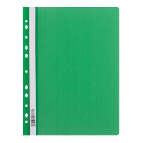 Leviatan Mapa pvc s sponko levia s perforacijo - zelena