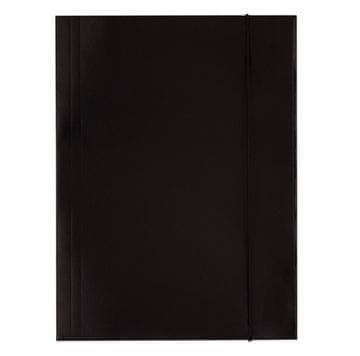 Leviatan Mapa z elastiko a4 levia - črna