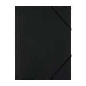 Leviatan Mapa z elastiko pvc levia a4 - črna