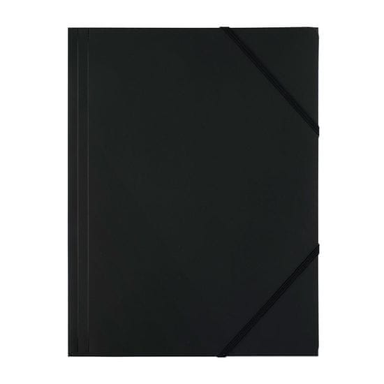 Leviatan Mapa z elastiko pvc levia a4 - črna