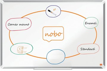 Nobo Tabla magnetna 100x150 premiumplus enamel 1915146