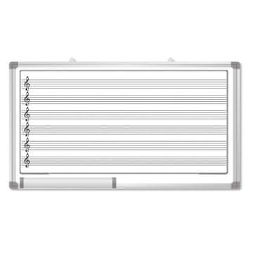 SPREE Tabla magnetna 120x240 z notnimi črtami 73080