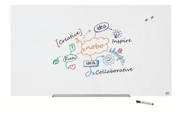 Nobo Tabla steklena 105,9x188,3 diamond bela 1905178