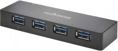 Kensington Usb razdelilnik kensington usb 3.0 4-port hub+polnilec k39122eu