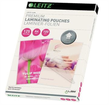 Leitz Žepki za plastificiranje a4 125mic s smernimi puščicami 1/100 74810000