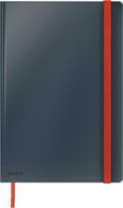 Leitz Zvezek b5 tp črtan 80l z elastiko siv cosy 44830089