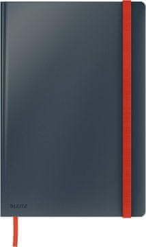 Leitz Zvezek b5 tp črtan 80l z elastiko siv cosy 44830089