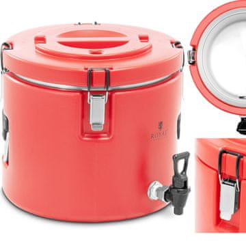 Royal Catering Gastronomski termos za catering s pipo za prevoz pijač, 15 l
