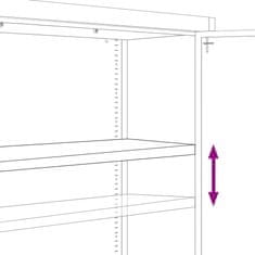 Vidaxl Arhivska omara antracitna 105x40x180 cm jeklo