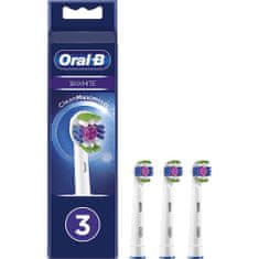 Braun Oral-B 3D White nastavki s tehnologijo CleanMaximiser, 3 kosi beli