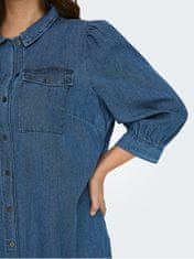 Ženska obleka CARFELICA Regular Fit 15281042 Medium Blue Denim (Velikost 46)