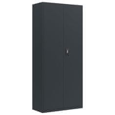 Vidaxl Arhivska omara antracitna 90x40x240 cm jeklo