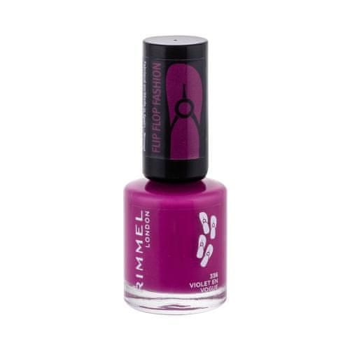 Rimmel 60 Seconds Flip Flop hitro sušljiv lak za nohte z bleščicami 8 ml Odtenek 336 violet en vogue