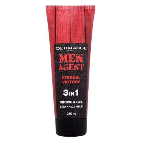 Dermacol Men Agent Eternal Victory 3in1 Shower Gel gel za prhanje za telo, obraz in lase za moške