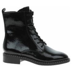 Tamaris Škornji elegantni čevlji črna 38 EU Black Patent