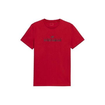 4F Majice rdeča SS23TTSHM539CZERWONY