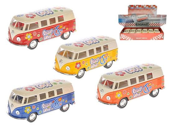 Welly Avtobus Volkswagen 13 cm kovinski vzvratni del - mešanica barv