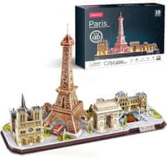 CubicFun CityLine panoramska 3D sestavljanka: Pariz 115 kosov