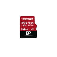 Patriot Adapter V30 A1/micro SDXC/64GB/UHS-I U3/Class 10/+