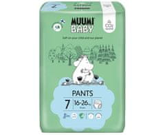 MUUMI BABY MUUMI Otroške hlače 7 XL 16-26 kg (34 kosov), eko hlačne plenice