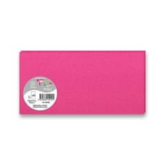 Clairefontaine barvni pisemski karton, 106 x 213 mm za ovojnice DL, 25 kosov - roza, DL
