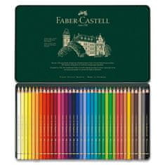 Faber-Castell Barvice Polychromos v pločevinasti škatli, 36 barv