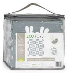 EcoToys Penasta sestavljanka Živali sivo-bela SX z robovi