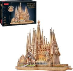 CubicFun Osvetljena 3D sestavljanka Sagrada Familia 696 kosov