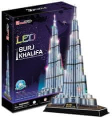 CubicFun Osvetljena 3D sestavljanka Burj Khalifa 136 kosov