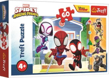 Trefl Sestavljanka V Spideyjevem svetu/Spidey in njegovi neverjetni prijatelji 33x22cm 60 kosov