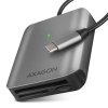 CRE-S3C, aluminijast visokohitrostni bralnik pomnilniških kartic USB-C 3.2 Gen 1. 3 reže, UHS-II