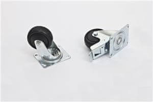 Triton Trtion Komplet kolesc 2pcs z zavoro in 2pcs brez zavore, maksimalna nosilnost kompleta = 800kg-teža razvoja.