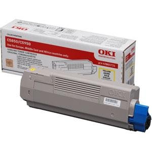 OKI Originalna kartuša s tonerjem 43865721/ C5850/ C5950/ MC560/ MC560n/ MC560dn/ 6000 strani/ rumena