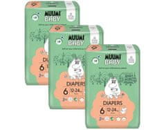MUUMI BABY 6 Junior 12-24 kg (108 kosov), mesečni paket eko plenic
