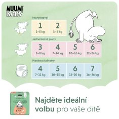 MUUMI BABY 5 Maxi+ 10-16 kg (132 kosov), mesečni paket eko plenic
