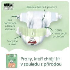 MUUMI BABY 5 Maxi+ 10-16 kg (132 kosov), mesečni paket eko plenic
