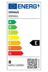 Immax LED namizna svetilka Kingfisher/ polnjenje Qi/ 8,5W/ 400lm/ 12V/2,5A/ 3 barve svetlobe/ zložljiva roka/ bela