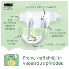 MUUMI BABY 1 Newborn 2-5 kg (75 kosov), mesečni paket eko plenic