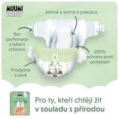 MUUMI BABY 4 Maxi 7-14 kg (138 kosov), mesečni paket eko plenic