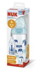 Nuk FC+ Steklena steklenička z uravnavanjem temperature 240 ml - modra