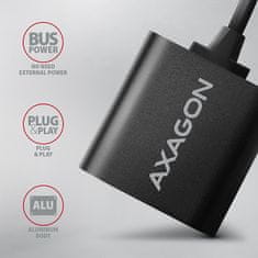 AXAGON ADA-12 USB - zvočni kabel USB soundbar s 15 cm kablom in kovinskim ohišjem
